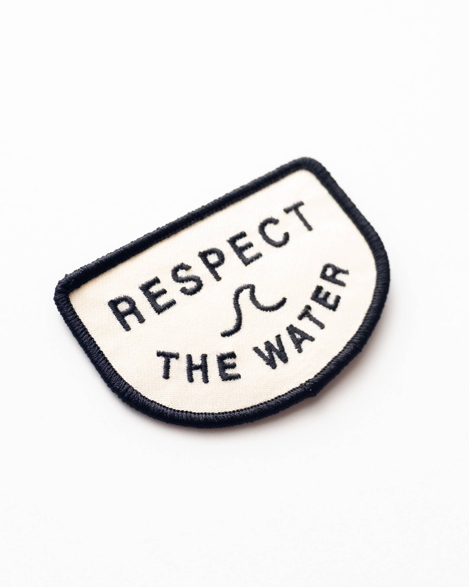"Respect the Water" Embroidered Iron on Patch - Wander Together Outfitters