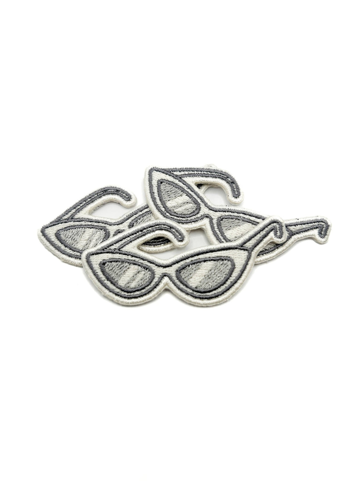 Retro Cat Eye Sunglasses Embroidered Iron On Patch - Wander Together Outfitters
