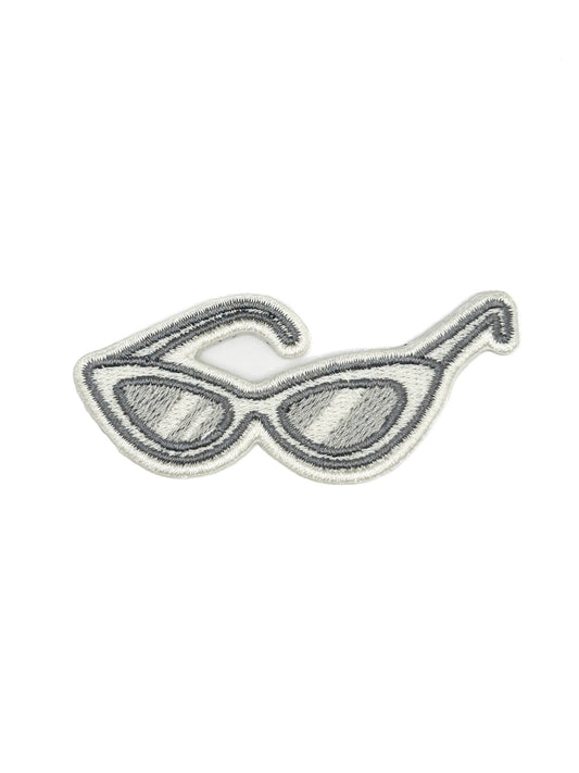 Retro Cat Eye Sunglasses Embroidered Iron On Patch - Wander Together Outfitters