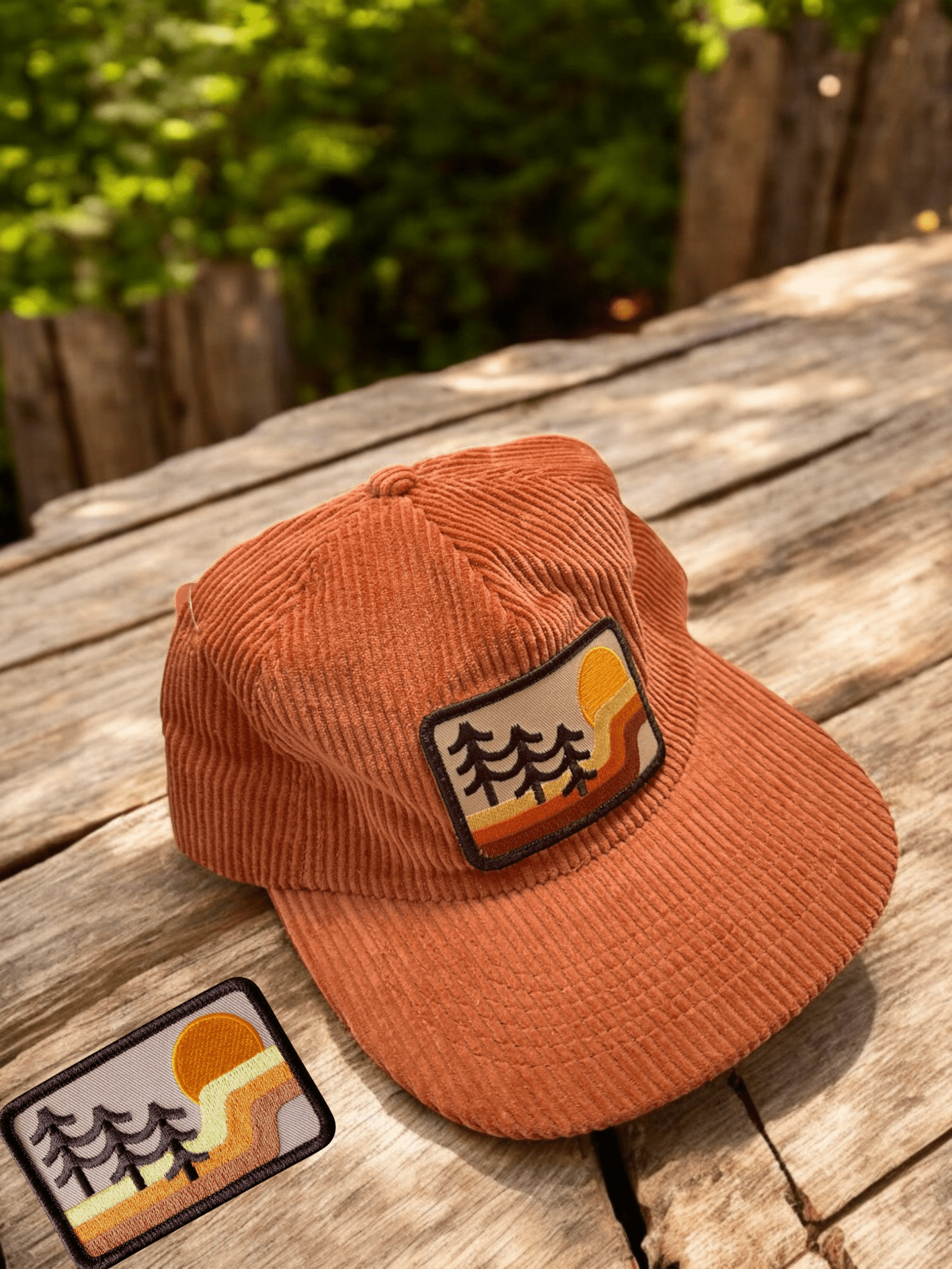 Retro Mountains Embroidered Iron On Patch - Wander Together Outfitters