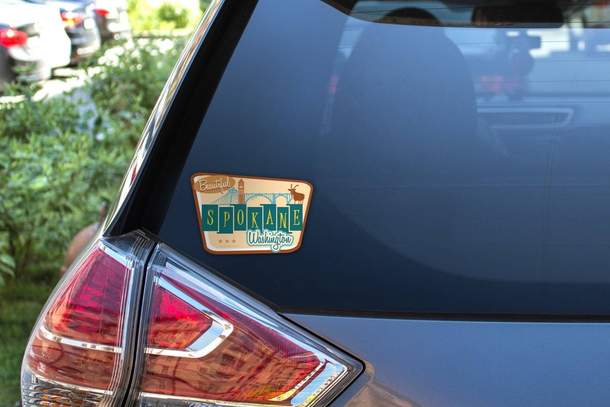 Retro Spokane Sticker, Eastern Washington Decal - Wander Together Outfitters