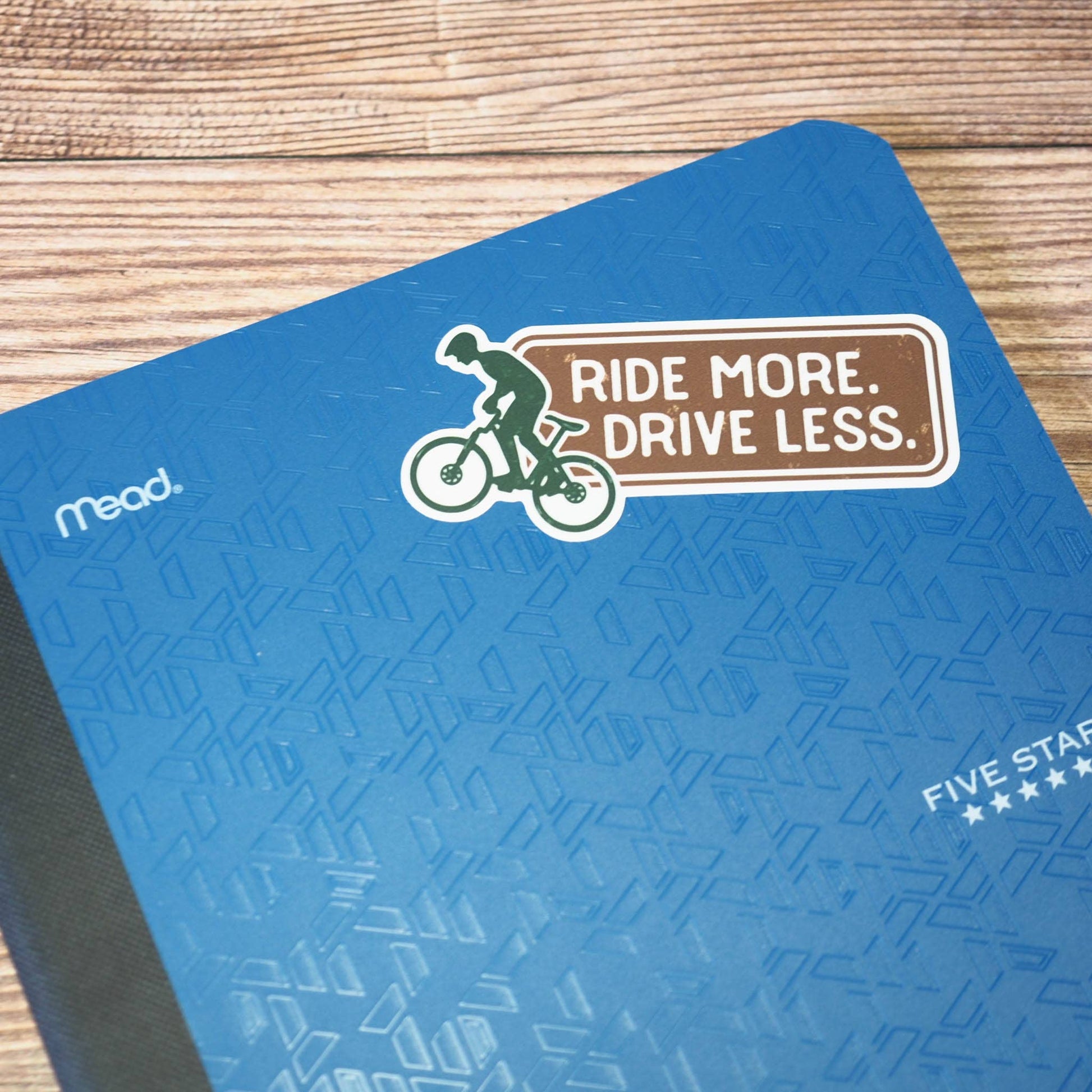 “Ride More, Drive Less” Mountain Bike Sticker - Wander Together Outfitters