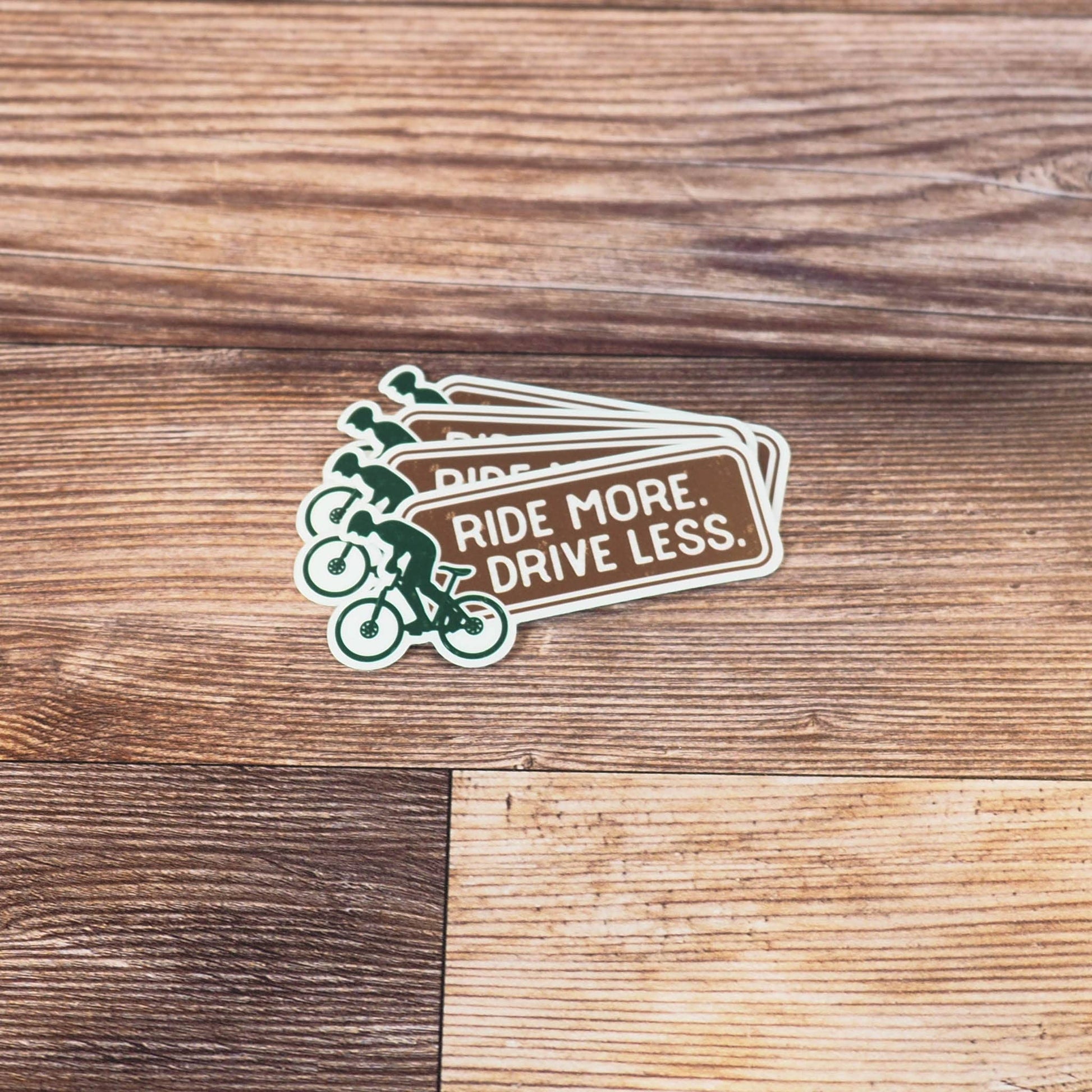 “Ride More, Drive Less” Mountain Bike Sticker - Wander Together Outfitters