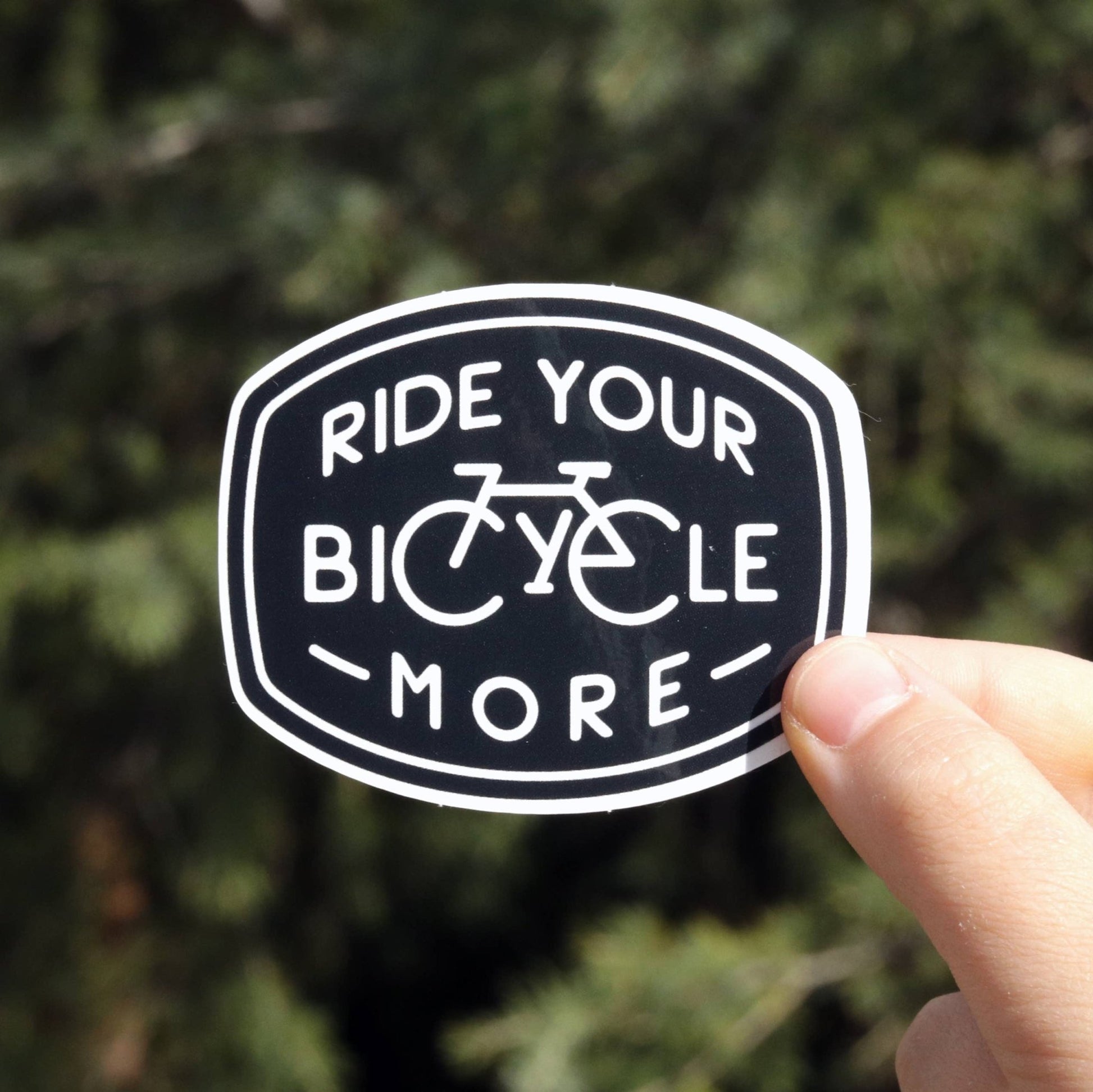 "Ride Your Bicycle More" Cyclist Sticker Vinyl Bike Decal - Wander Together Outfitters