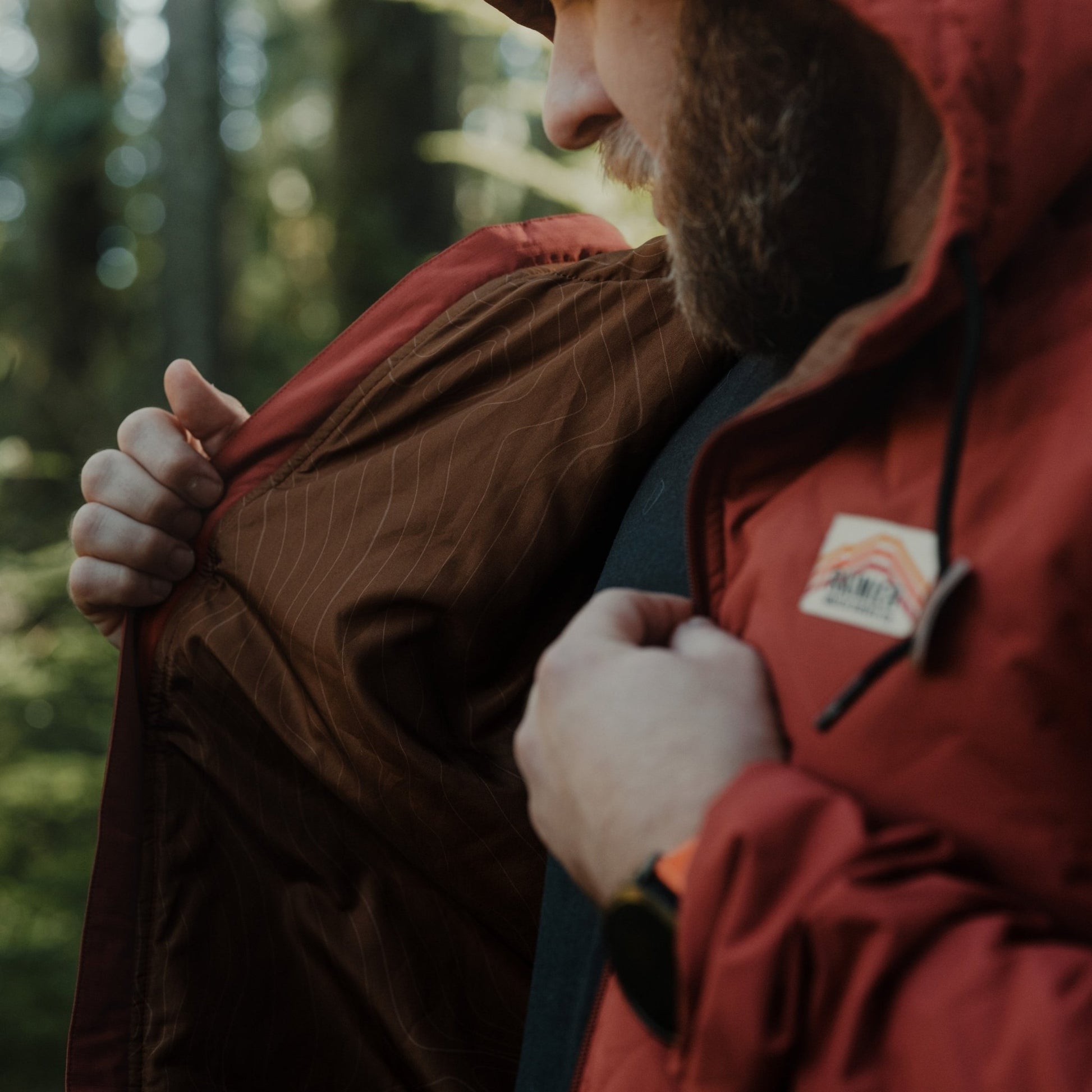 Ridgeline Puffer Quilted Hooded Jacket – Red - Wander Together Outfitters