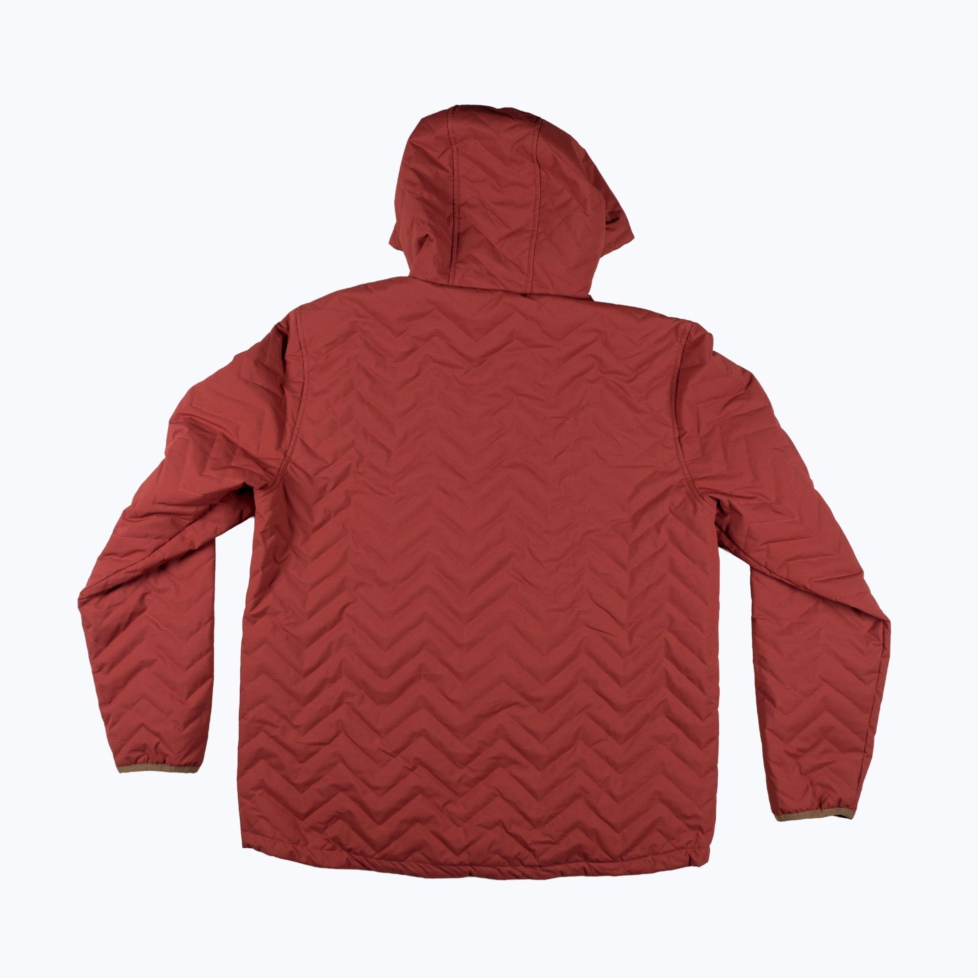 Ridgeline Puffer Quilted Hooded Jacket – Red - Wander Together Outfitters