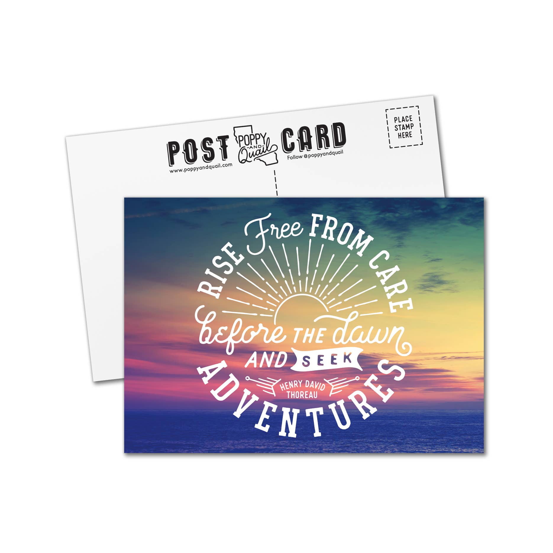 "Rise Free" Premium Postcards - Wander Together Outfitters