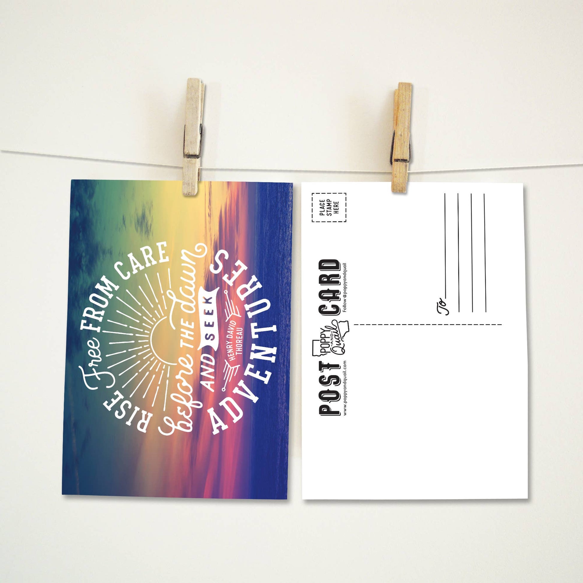 "Rise Free" Premium Postcards - Wander Together Outfitters