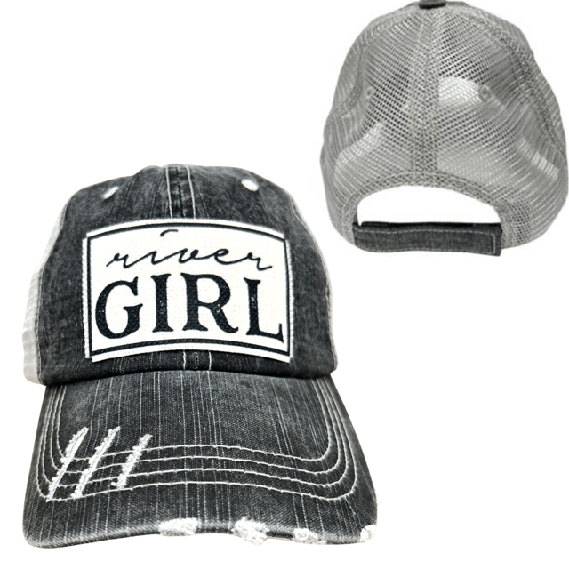 "River Girl" Distressed Cap - Wander Together Outfitters