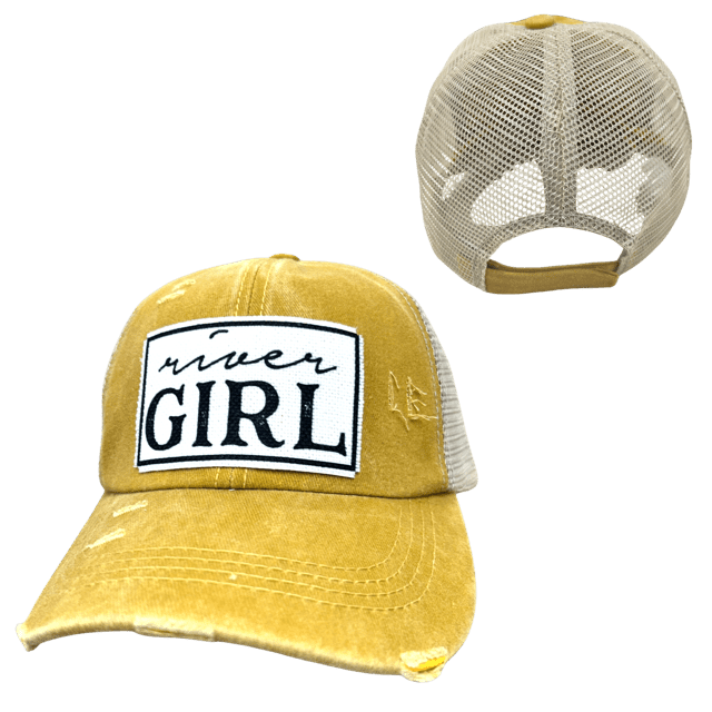 "River Girl" Distressed Cap - Wander Together Outfitters