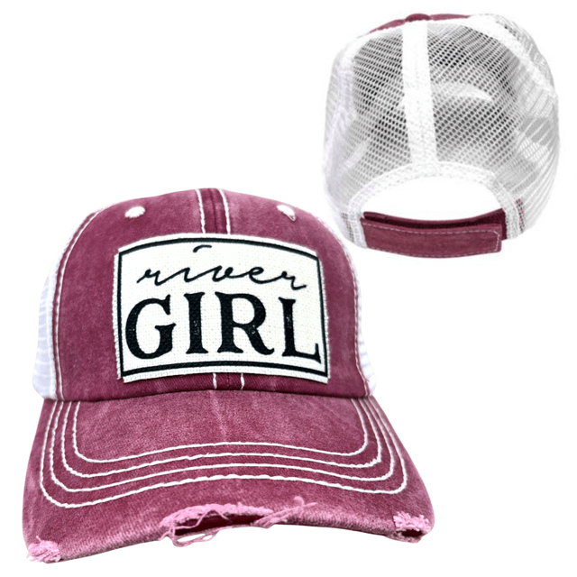 "River Girl" Distressed Cap - Wander Together Outfitters