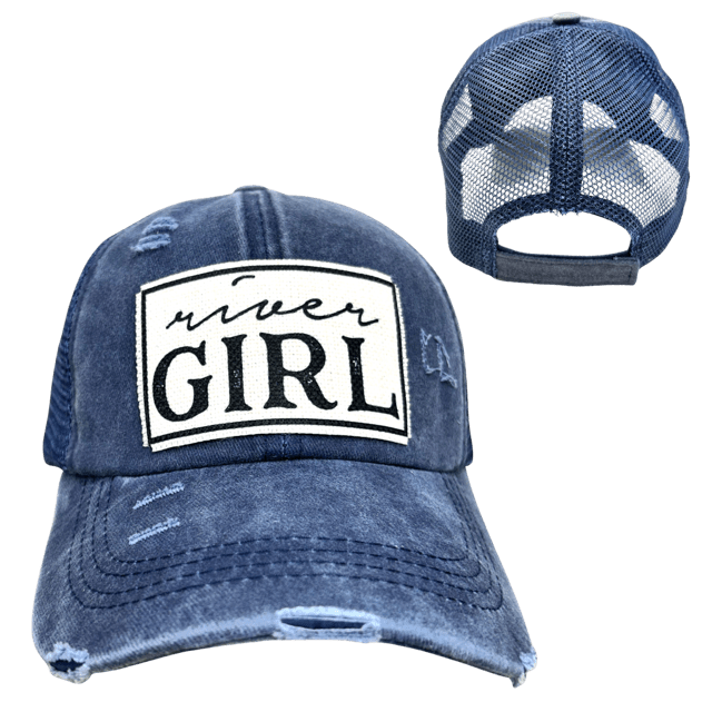 "River Girl" Distressed Cap - Wander Together Outfitters