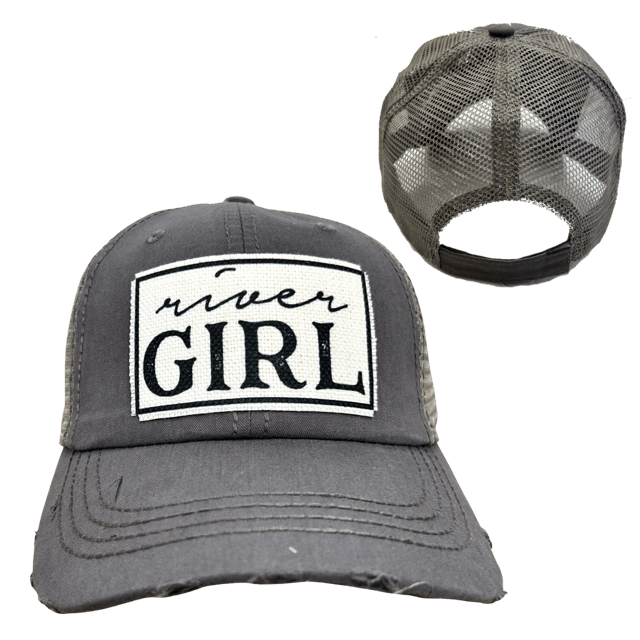 "River Girl" Distressed Cap - Wander Together Outfitters