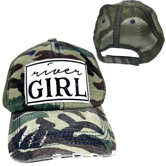 "River Girl" Distressed Cap - Wander Together Outfitters