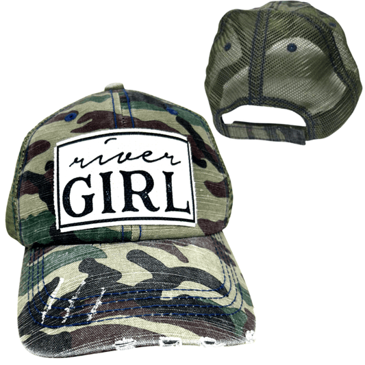 "River Girl" Distressed Cap - Wander Together Outfitters