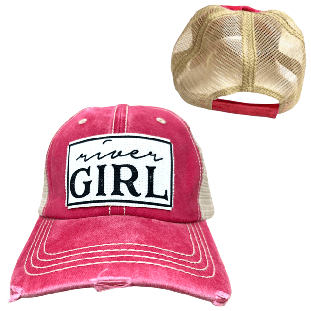 "River Girl" Distressed Cap - Wander Together Outfitters