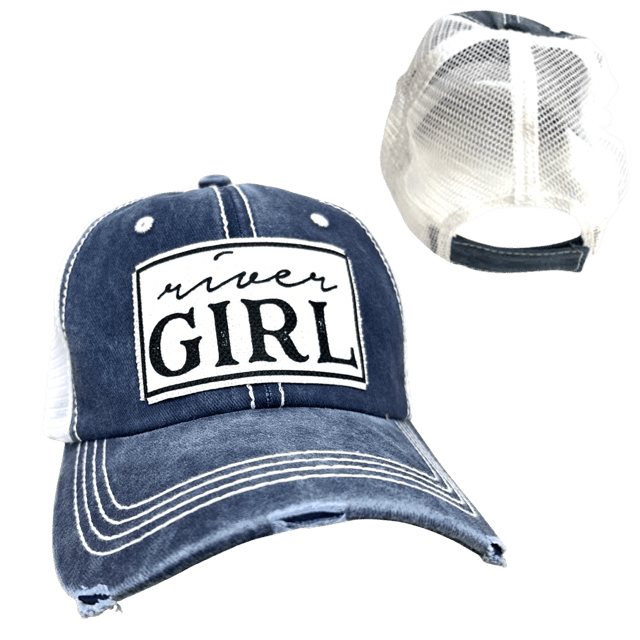 "River Girl" Distressed Cap - Wander Together Outfitters
