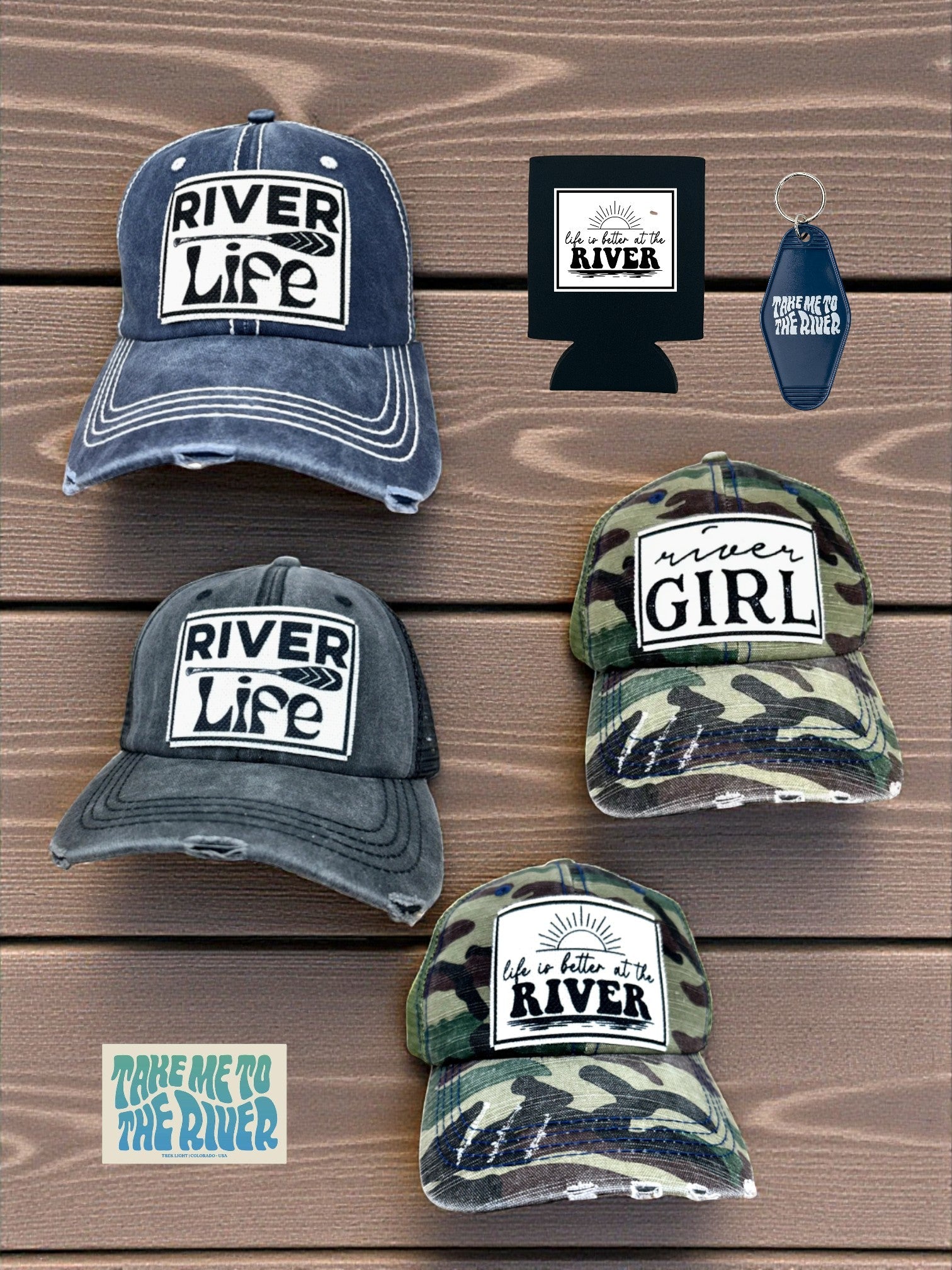 "River Girl" Distressed Cap - Wander Together Outfitters