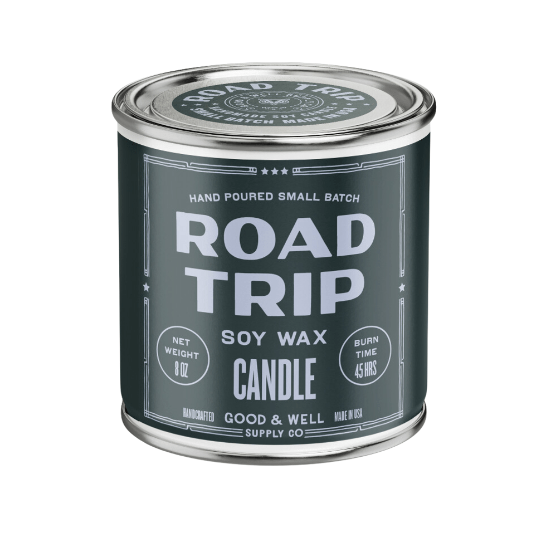 Road Trip Happy Place Candle (Bergamot, Spruce, Pathcouli,S more) - Wander Together Outfitters