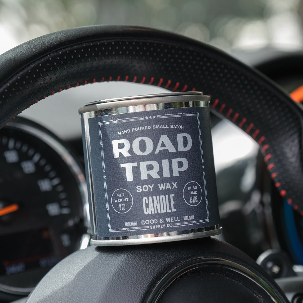 Road Trip Happy Place Candle (Bergamot, Spruce, Pathcouli,S more) - Wander Together Outfitters