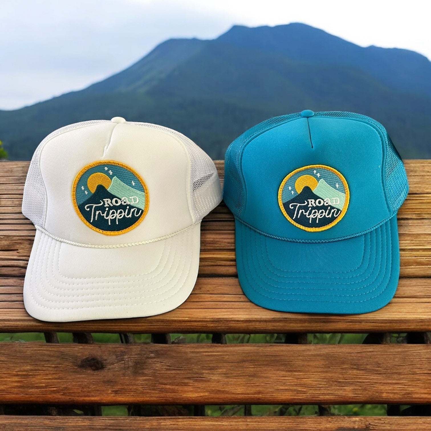 "Road Trippin" Unisex Foam Trucker Hat (Various Colors) - Wander Together Outfitters