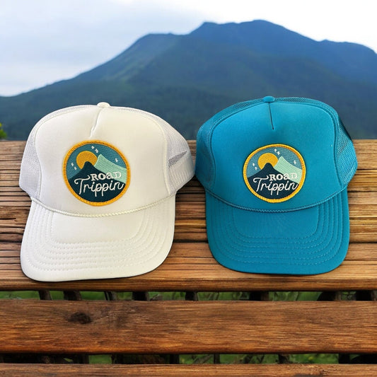 "Road Trippin" Unisex Foam Trucker Hat (Various Colors) - Wander Together Outfitters