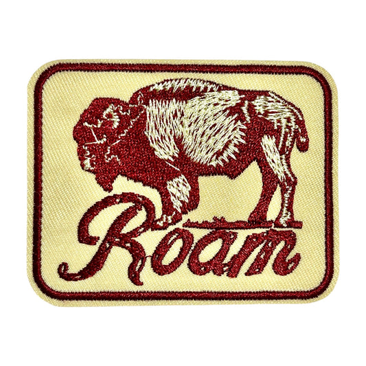 “Roam” Buffalo Iron On Patch - Wander Together Outfitters