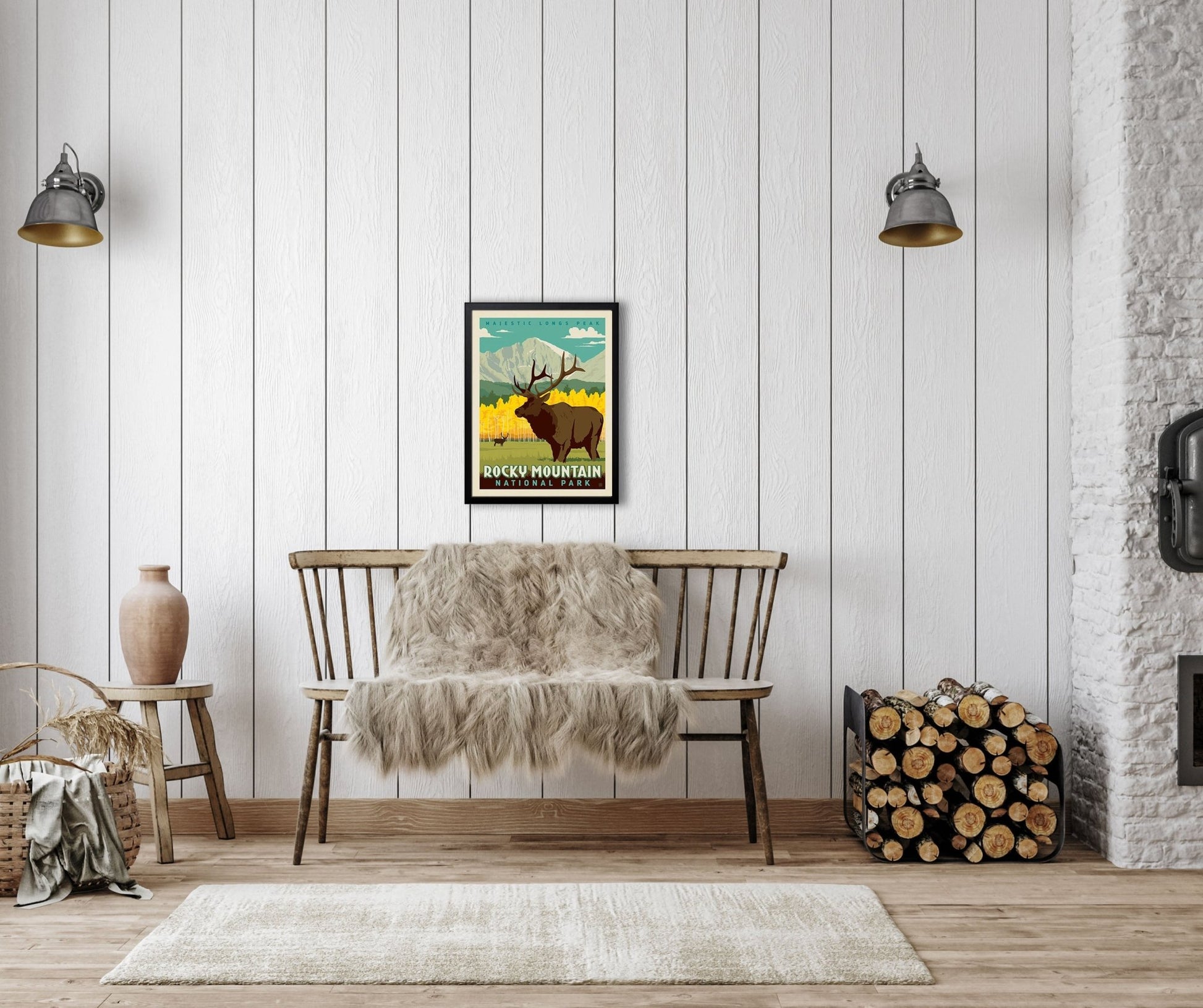 Rocky Mountain National Park: Longs Peak (63 National Parks) Art Print - Wander Together Outfitters