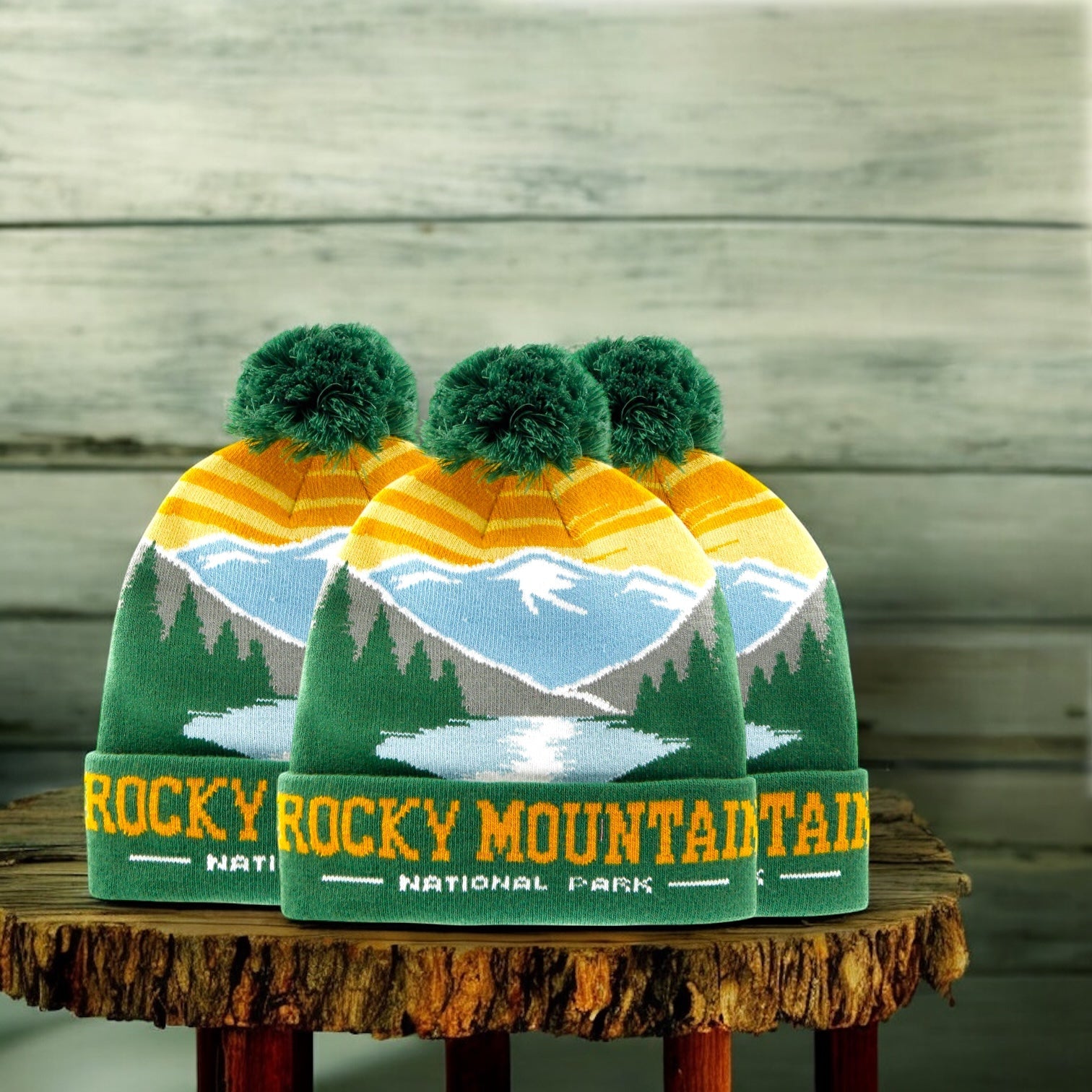 Rocky Mountain National Park Removable PomPom Beanie - Wander Together Outfitters