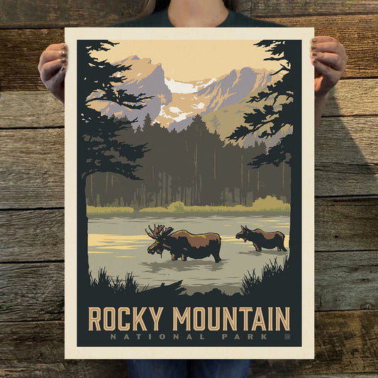 Rocky Mountains National Park: Sprague Lake Art Print - Wander Together Outfitters