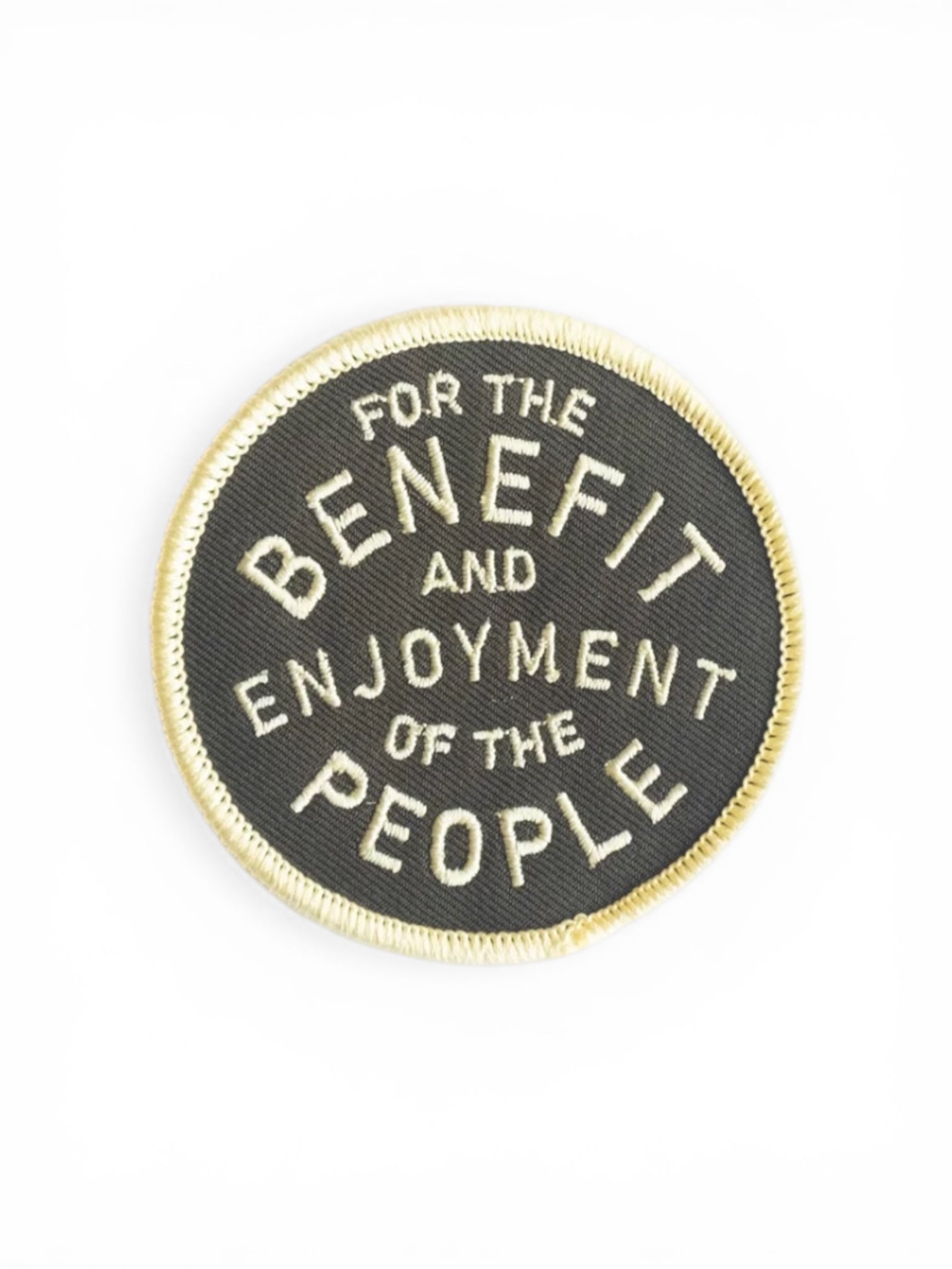 Round “For the Benefit and Enjoyment” National Parks Iron On Patch - Wander Together Outfitters