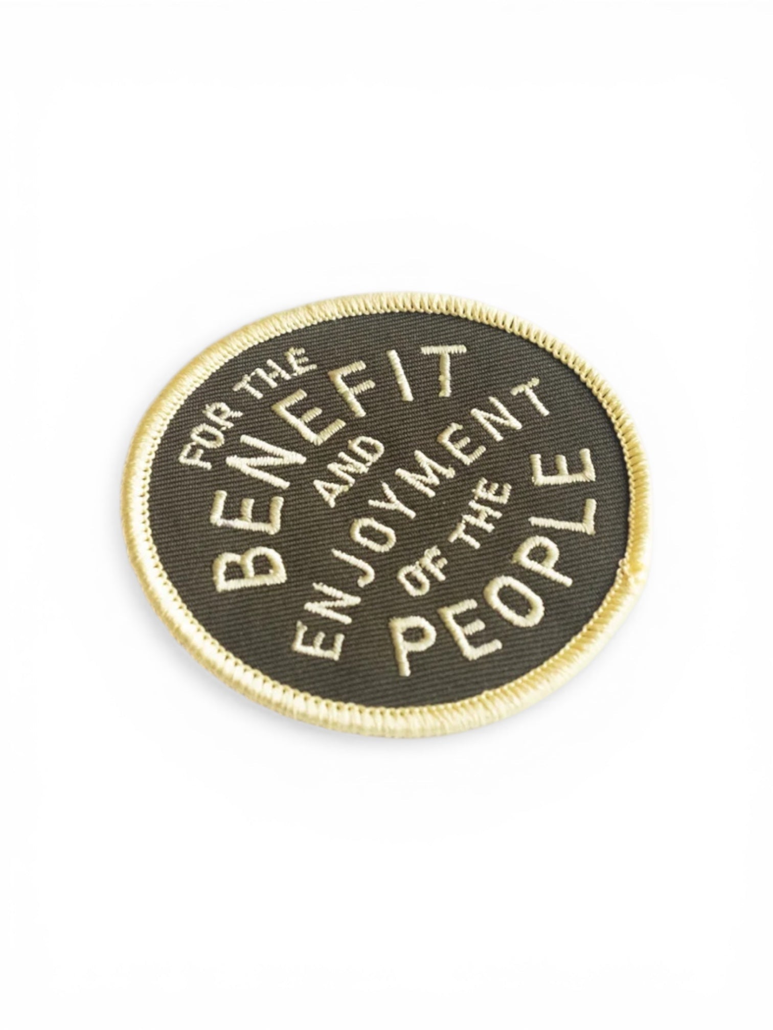 Round “For the Benefit and Enjoyment” National Parks Iron On Patch - Wander Together Outfitters