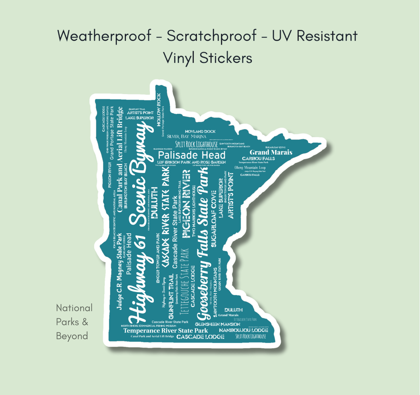 Route 61 Minnesota State 3” Sticker - Wander Together Outfitters