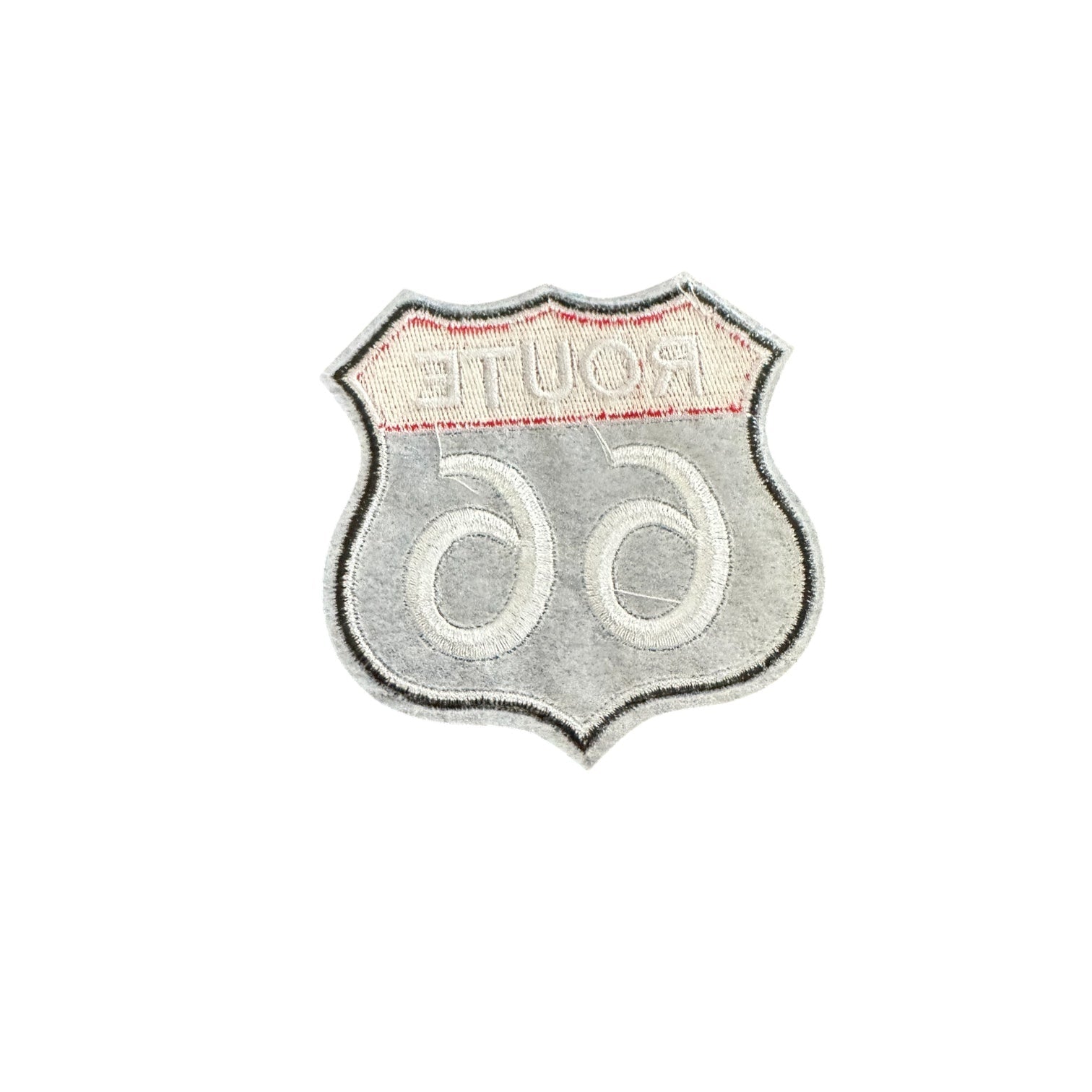 Route 66 Highway Sign Red, White & Blue Iron On Patch - Wander Together Outfitters