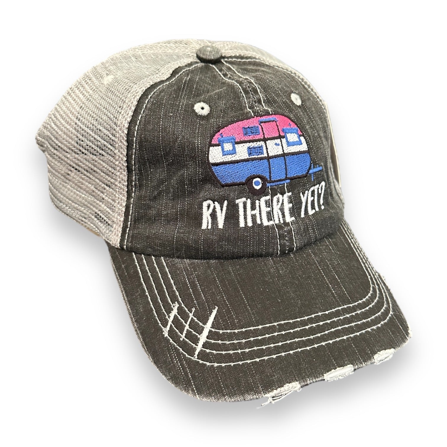 “RV There Yet?” Unisex Distressed Cap (SALE) - Wander Together Outfitters