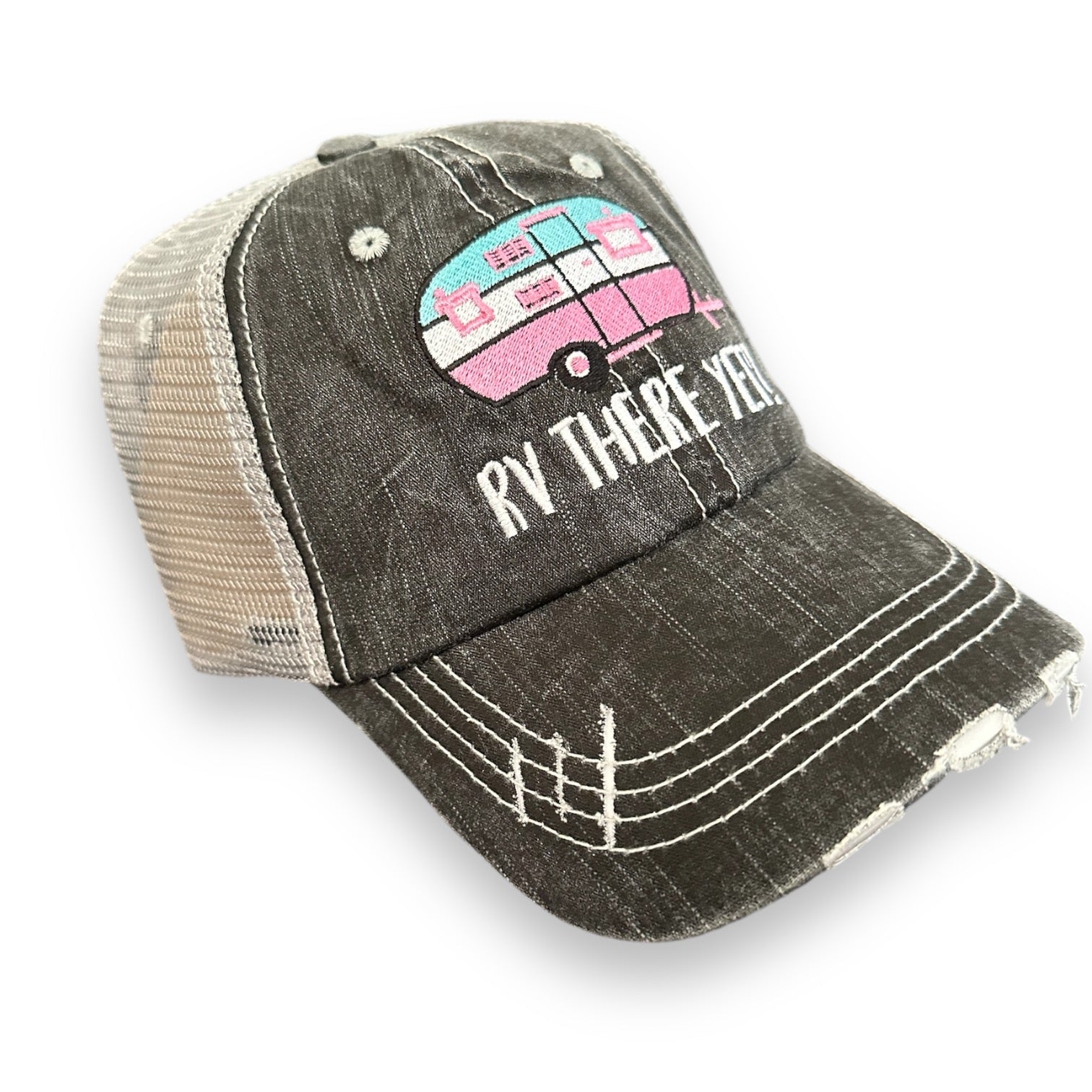 “RV There Yet?” Unisex Distressed Cap (SALE) - Wander Together Outfitters