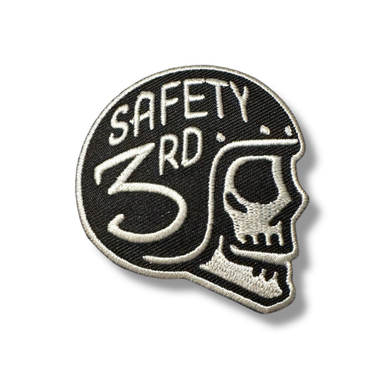 “Safety 3rd” Rider Iron On Biker Embroidered Patch - Wander Together Outfitters
