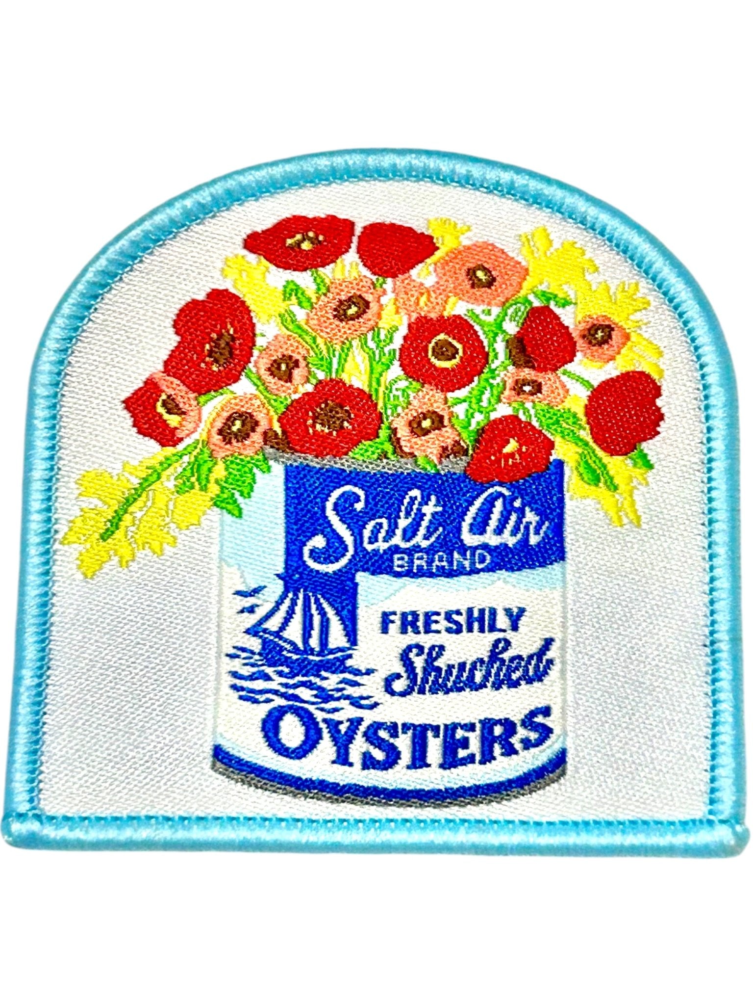 Salt Air Brand Freshly Shucked Oysters Iron On Patch - Wander Together Outfitters