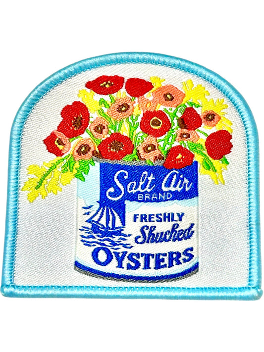 Salt Air Brand Freshly Shucked Oysters Iron On Patch - Wander Together Outfitters