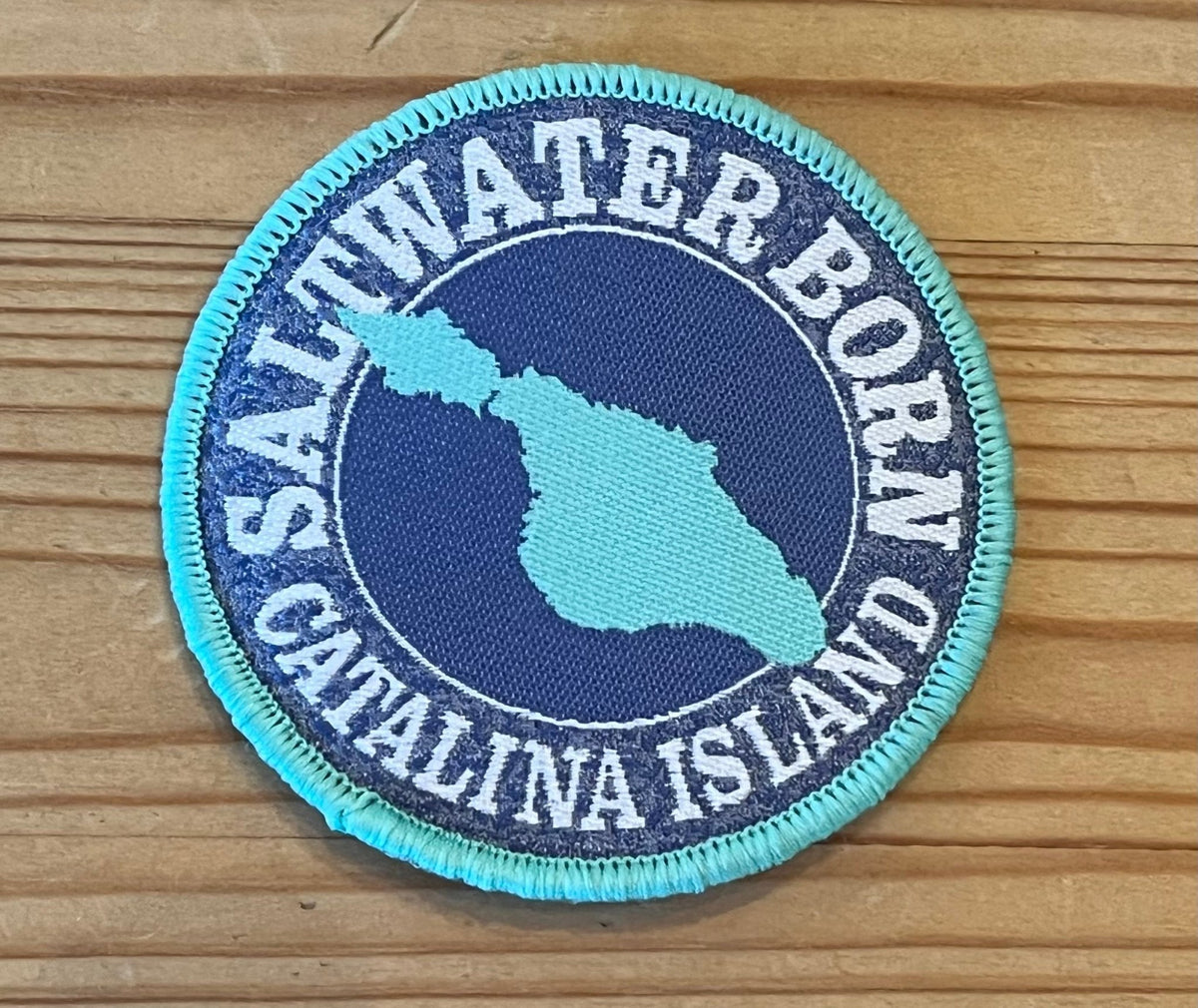 Saltwater Born Catalina Island, CA Embroidered Patch - Wander Together Outfitters