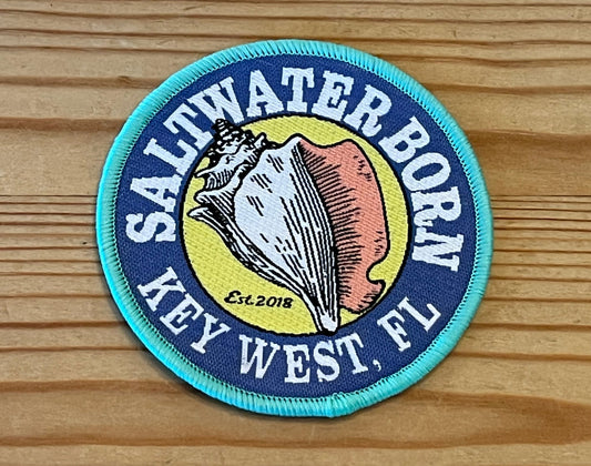 Saltwater Born Key West Original Embroidered Patch - Wander Together Outfitters