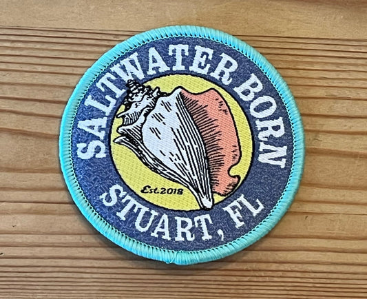 Saltwater Born Stuart, FL Embroidered Patch - Wander Together Outfitters