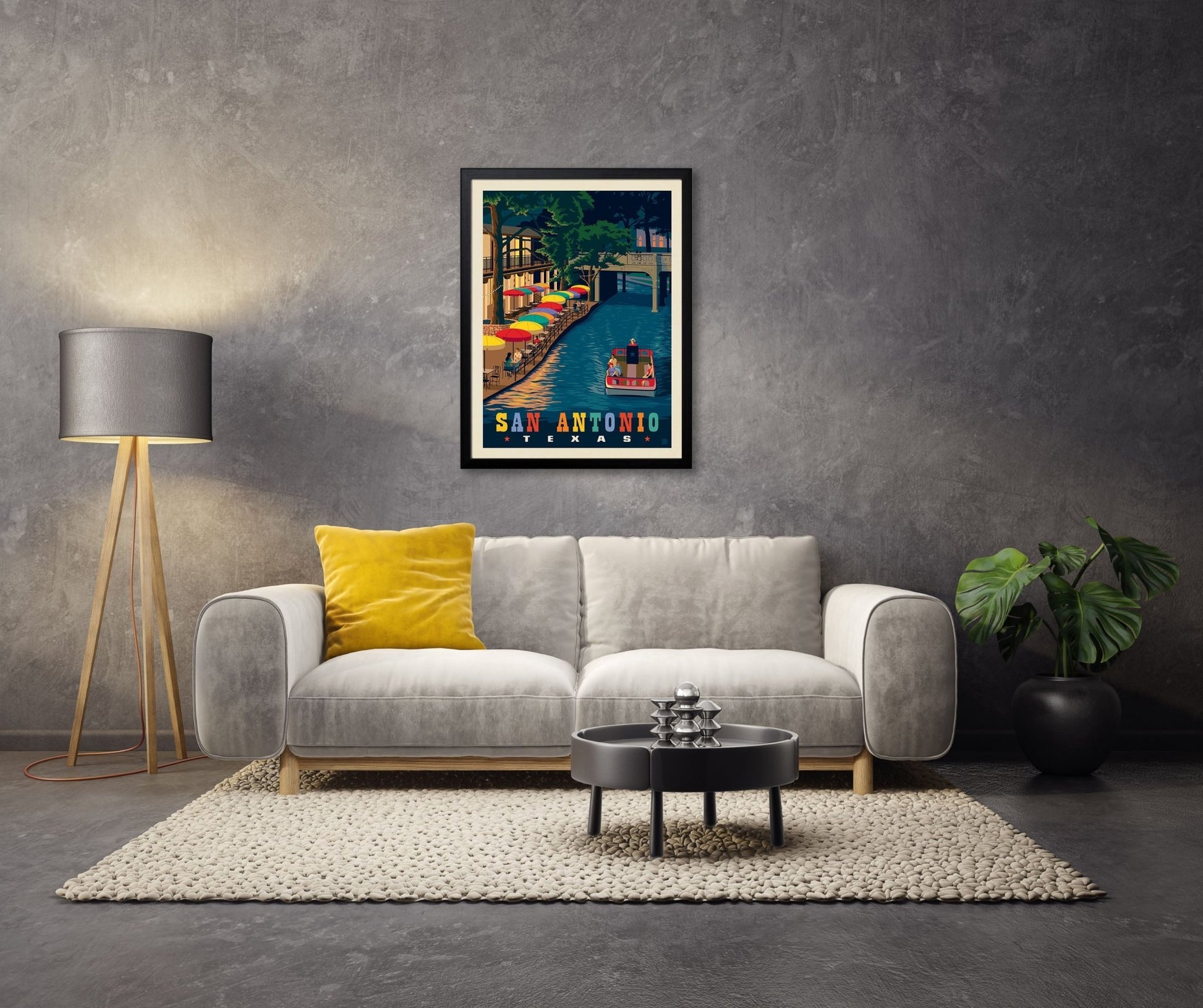 San Antonio: Riverwalk (American Travel) Art Print - Wander Together Outfitters
