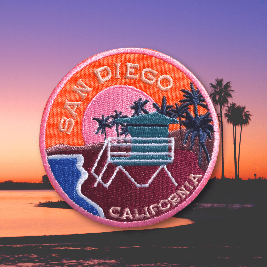 San Diego Embroidered Iron On Patch - Wander Together Outfitters