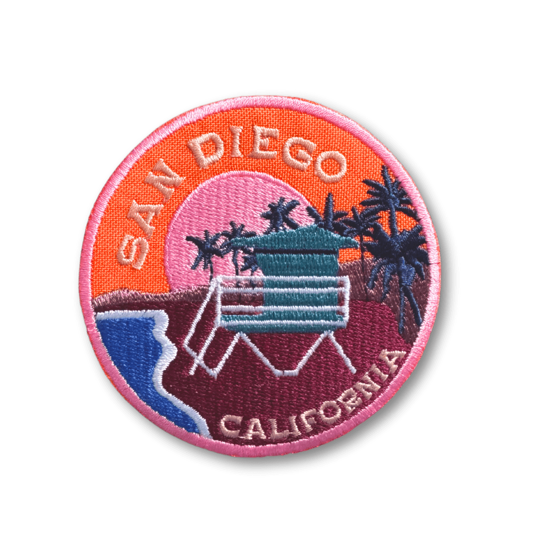 San Diego Embroidered Iron On Patch - Wander Together Outfitters