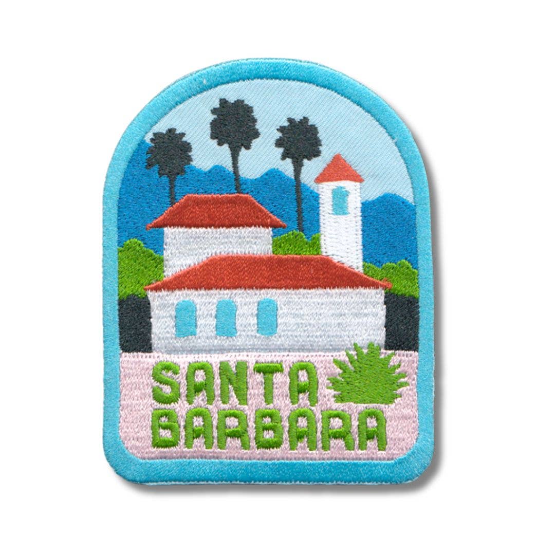 Santa Barbara Embroidered Iron On Patch - Wander Together Outfitters