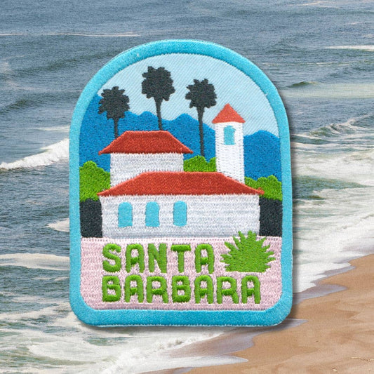 Santa Barbara Embroidered Iron On Patch - Wander Together Outfitters