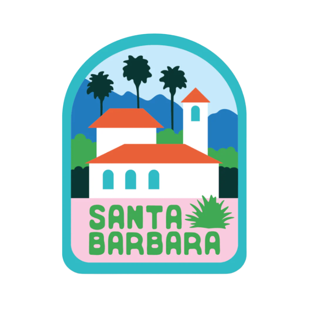 Santa Barbara Vinyl Waterproof Sticker - Wander Together Outfitters