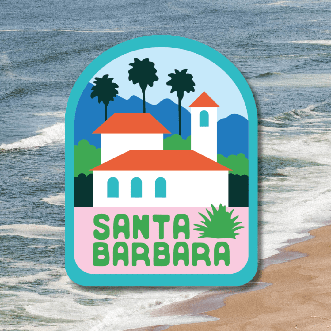 Santa Barbara Vinyl Waterproof Sticker - Wander Together Outfitters