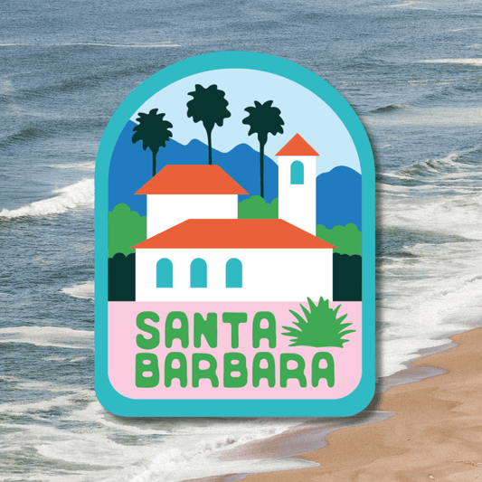 Santa Barbara Vinyl Waterproof Sticker - Wander Together Outfitters